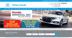 Desktop Screenshot of clintonhonda.com